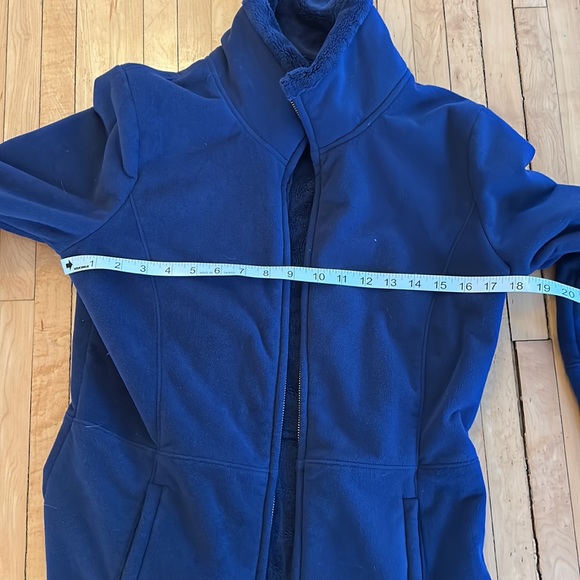 Lilly Pulitzer Grace Fleece zip up navy blue M - Picture 2 of 5